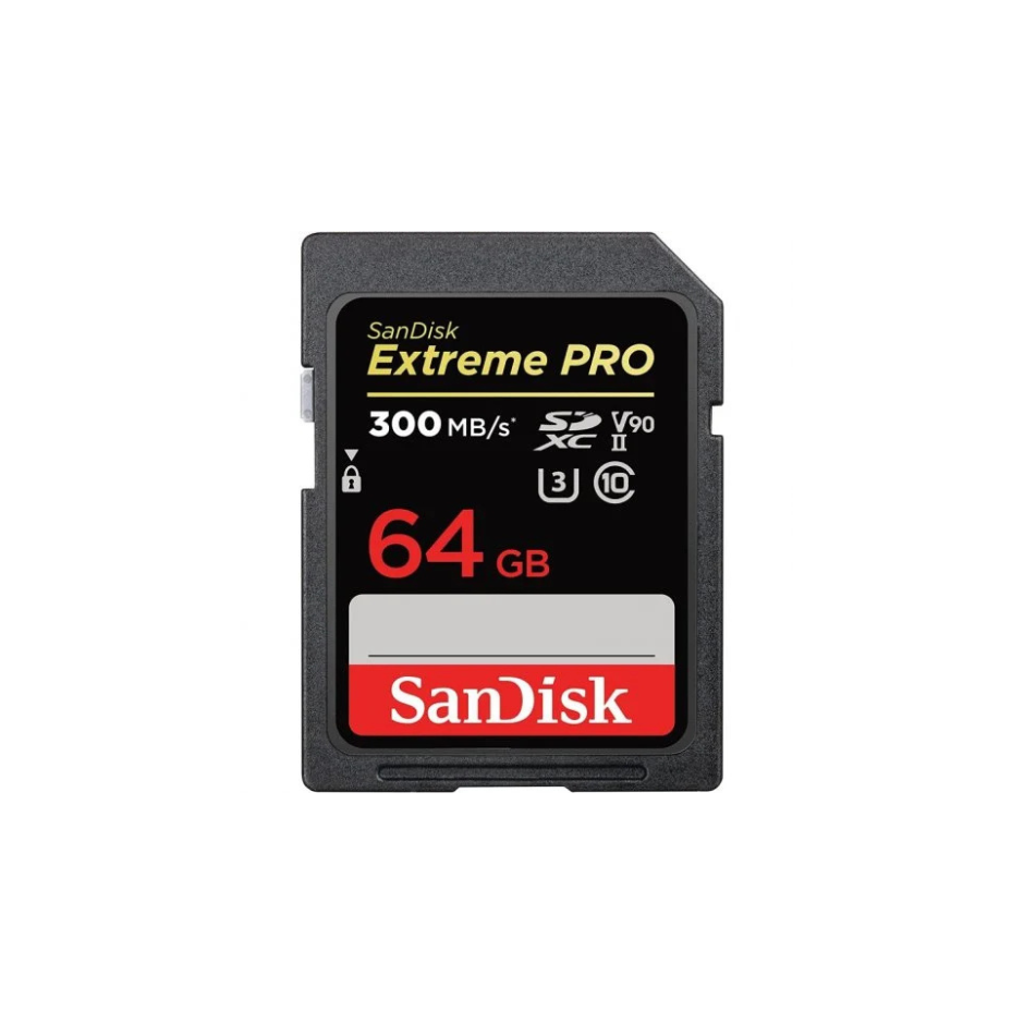 Memoria SDHC SanDisk Ultra, 64GB-300MB/s, UHS-II U3, 4K-8K, clase10