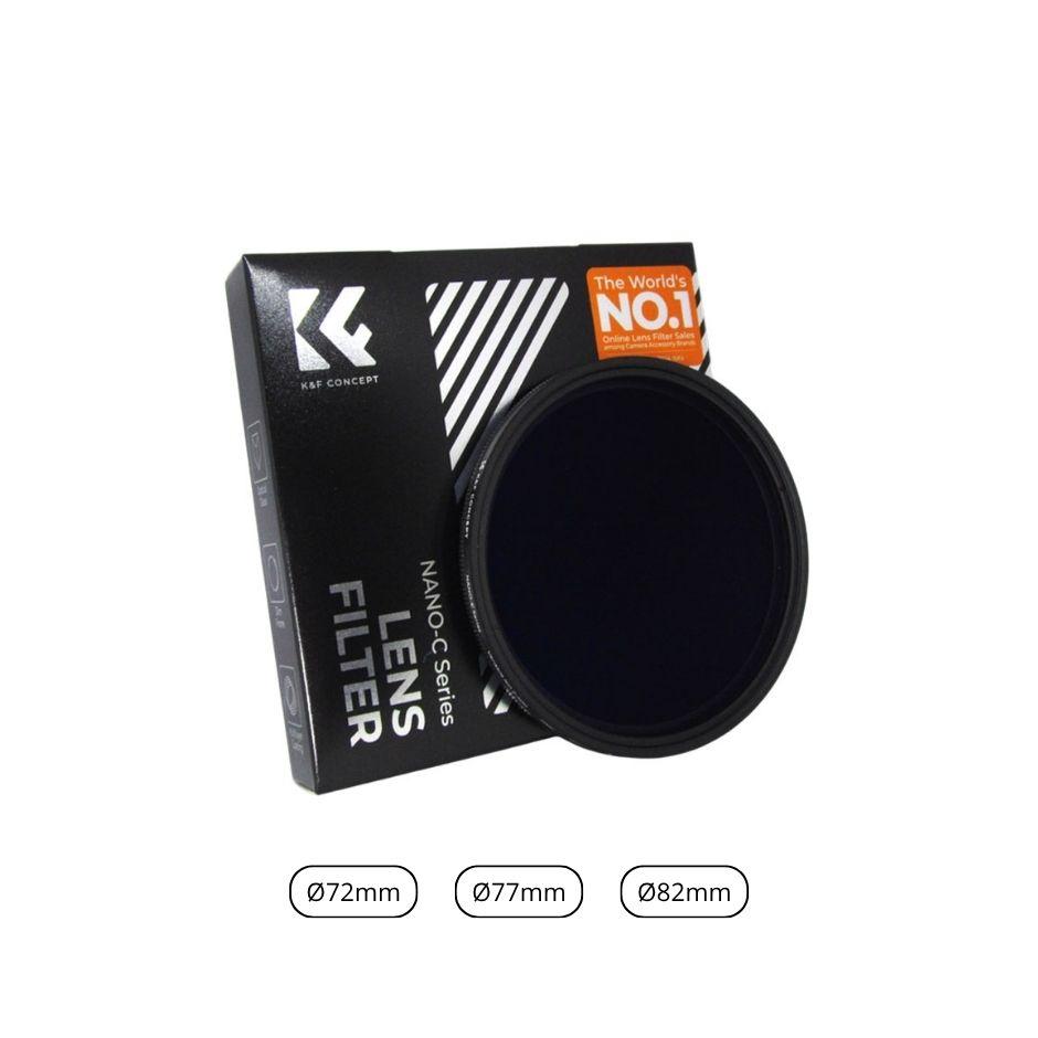 K&F CONCEPT-Filtro ND Variable ND2-ND400 Serie "C"