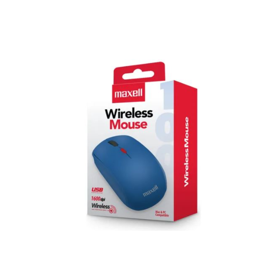 Mouse Wiriless Maxell, 100 Blue