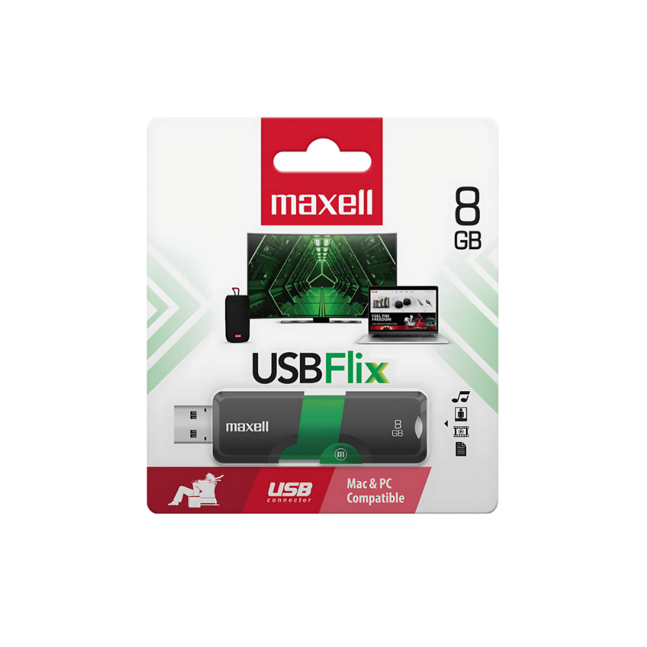 USB Flix Maxell, 8GB Green